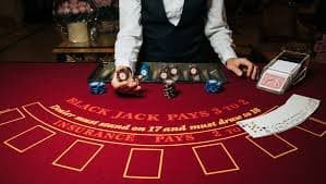 Tampilan meja Infinite Blackjack di aplikasi grapwin mobile